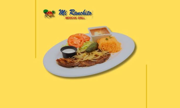 Bistec Encebollado- Steak Plate