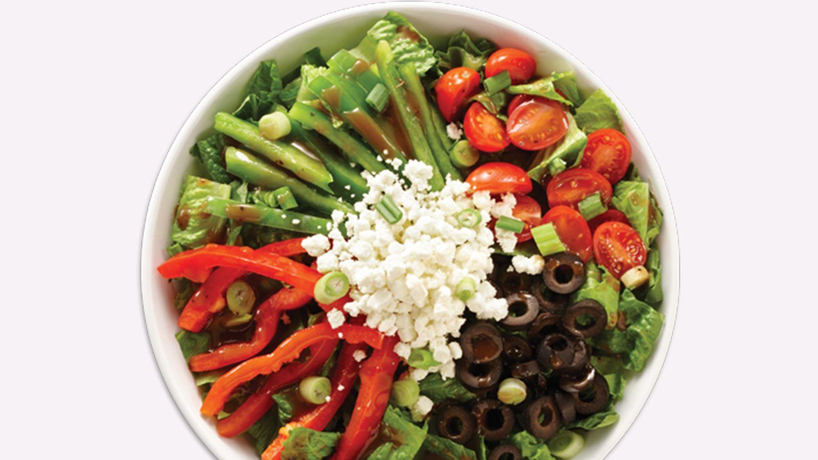 SALADE REPAS JARDINIÈRE CHÈVRE