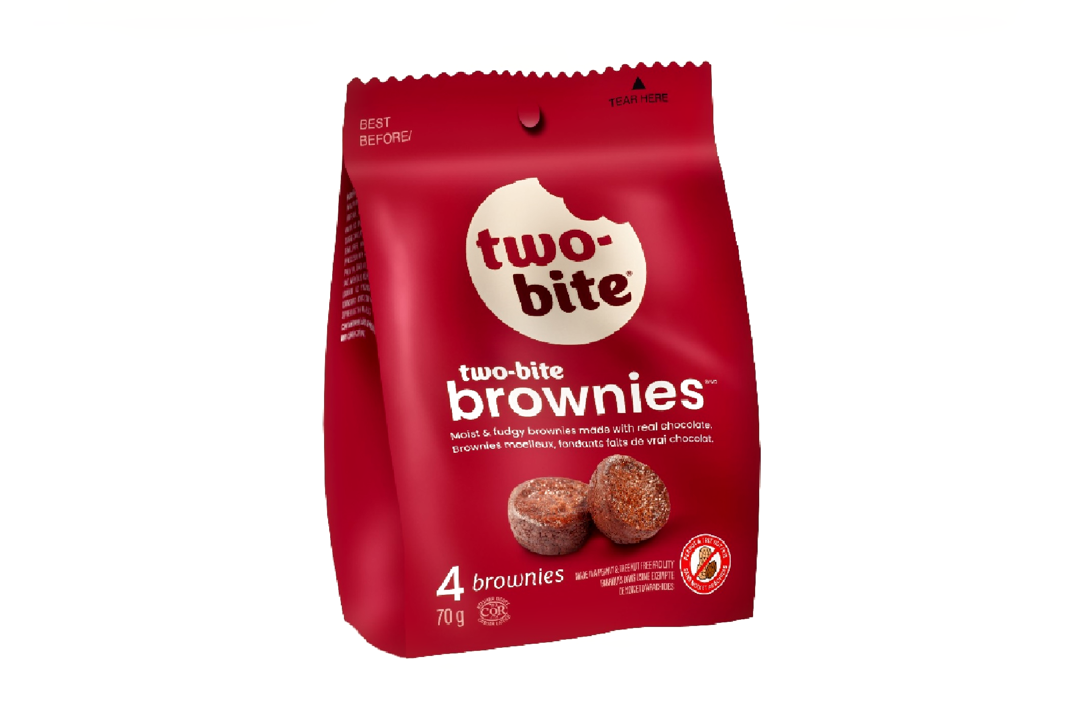 Two-bites brownies