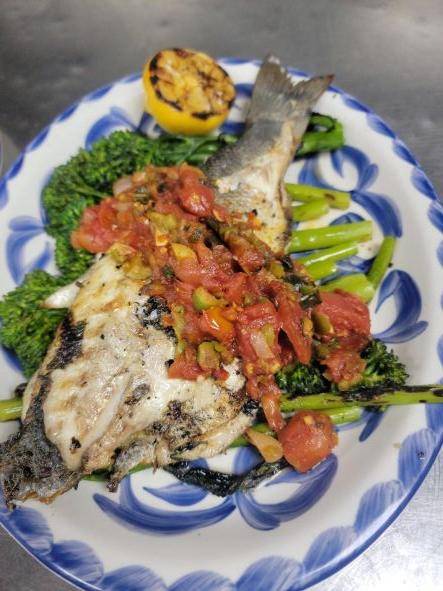 Chargrilled Branzino