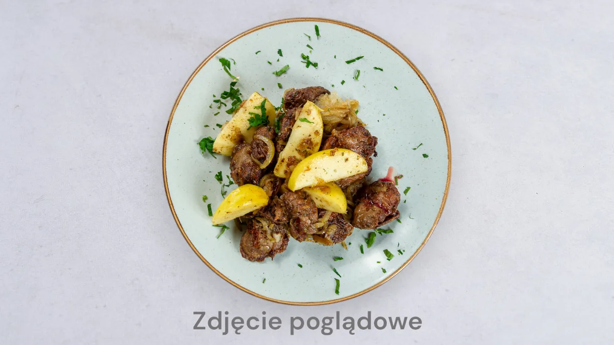 Wątróbka drobiowa z cebulką