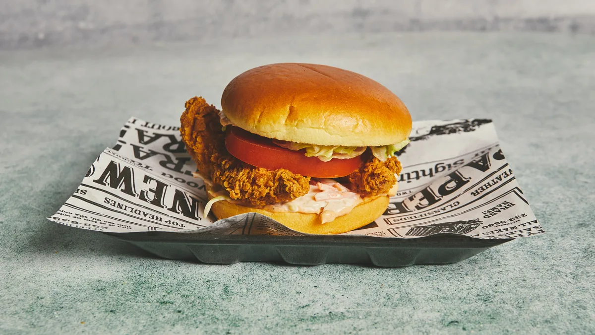 Crispy burger