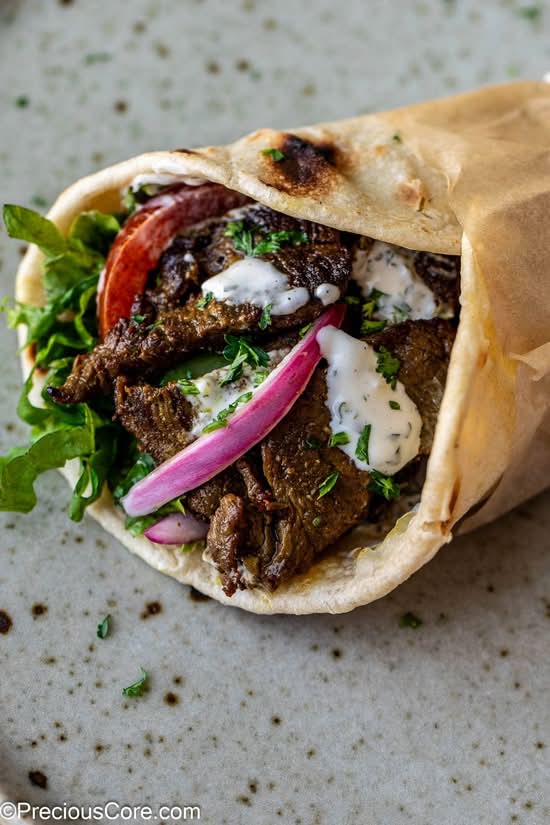 Beef Shawarma Wrap