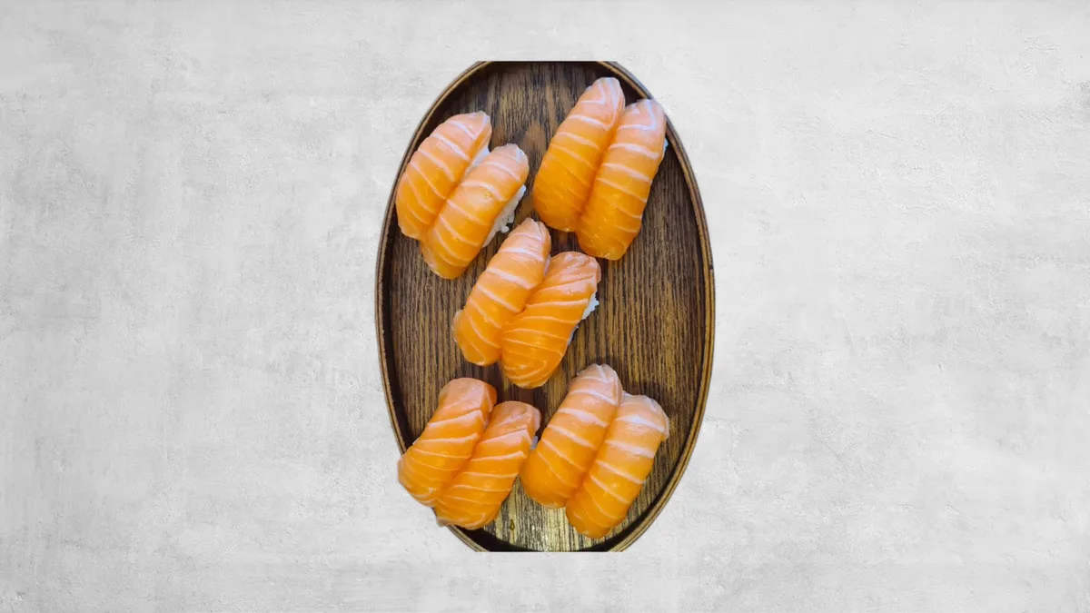 Nigiri menu laks (10 stk)