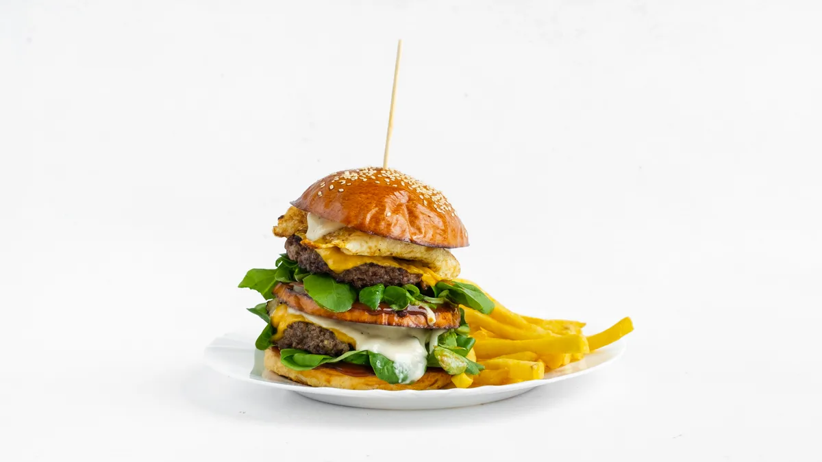 CHEESE and BACON DOUBLE BURGER