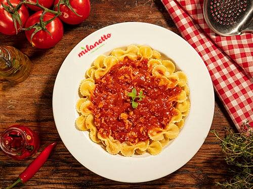 Farfalle + 4 Opções de Ingredientes