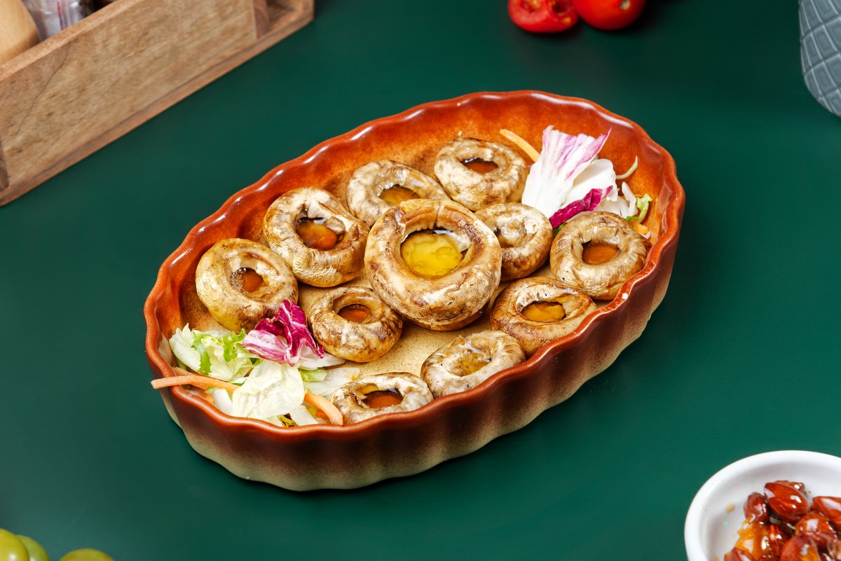 Grilovane punjene pečurke / pršuta