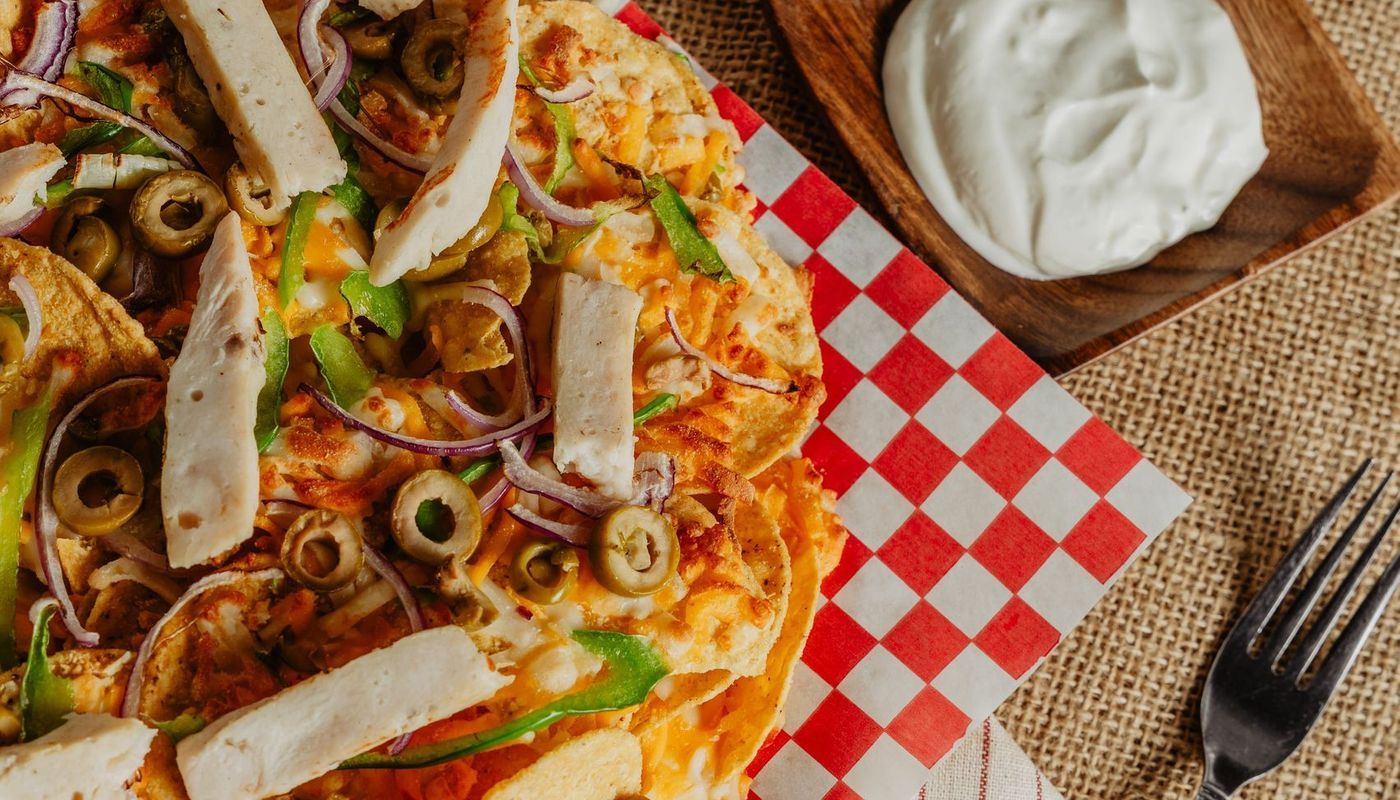 Grand Nachos au Poulet / Large Chicken Nachos