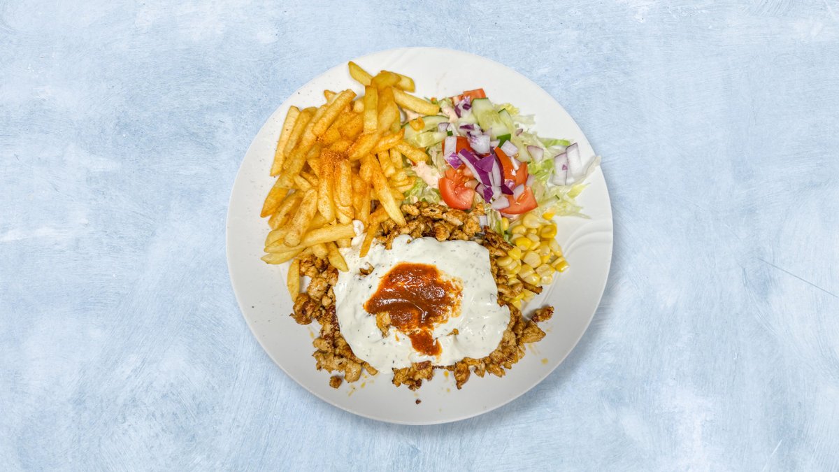 Kyllingkebabtallerken