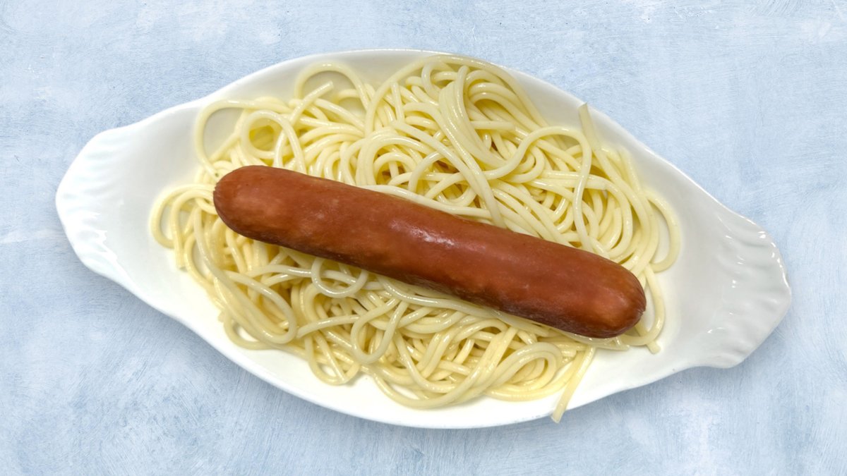 Spaghetti med Pølse