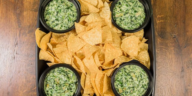 Spinach Dip Catering Platter