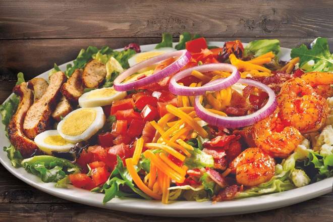 BLACKENED SHRIMP and CHICKEN COBB SALAD