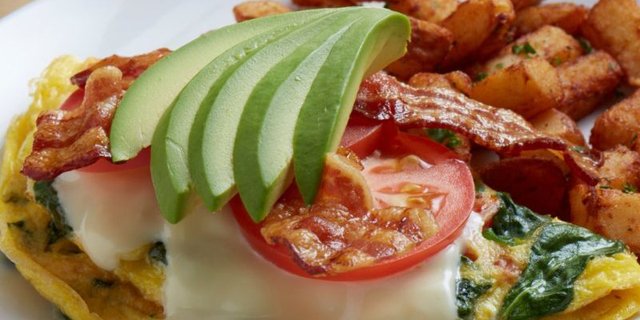 Bacon Avocado Omelet