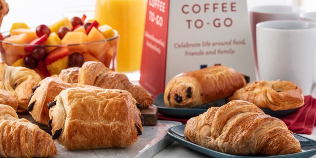 Breakfast Pastries and Fruit Platter