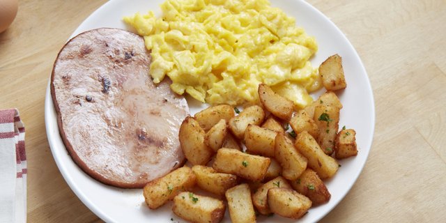 Hickory-Smoked Ham and Eggs