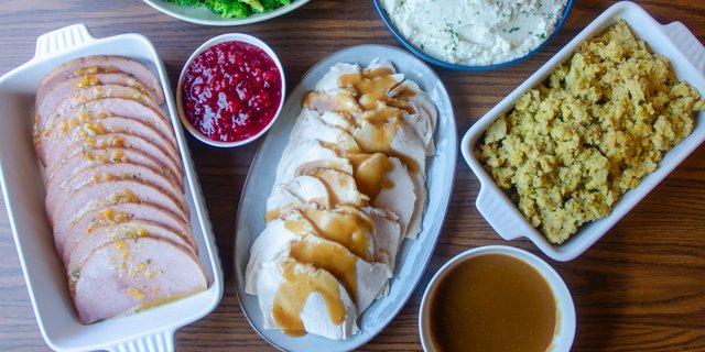 Holiday Turkey and Ham Dinner