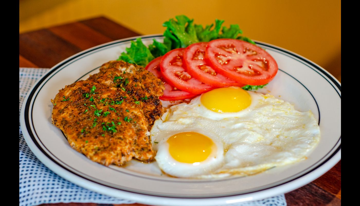 Blackened CK and Eggs