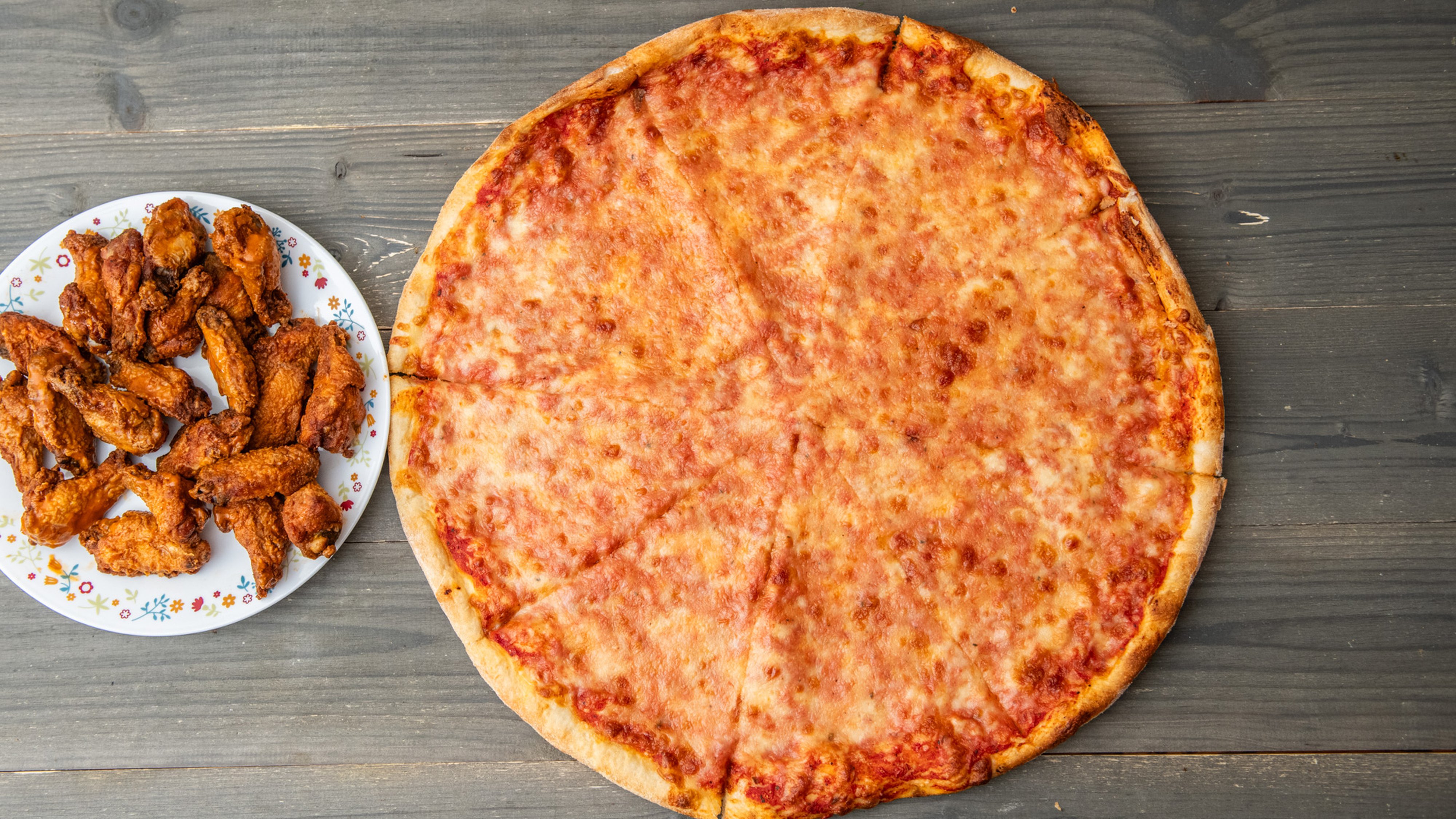 One Large Pizza and 25 Wings