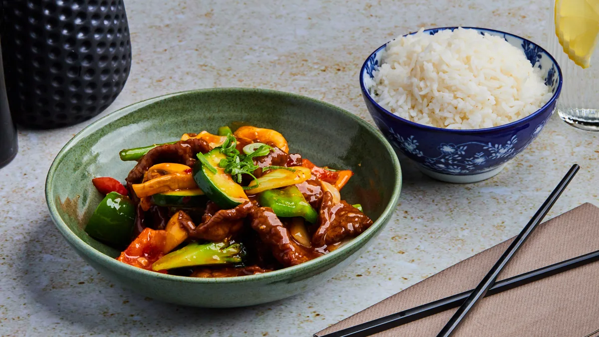 14. Oksefilet Szechuan Style