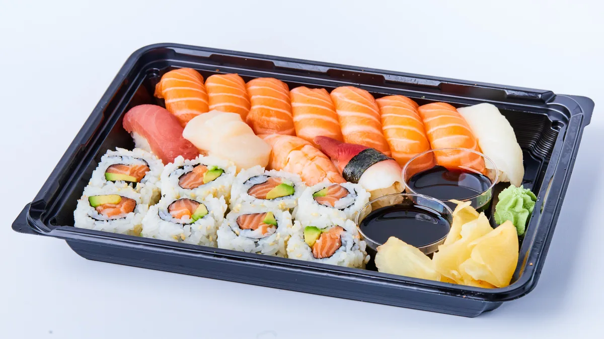 8. Ekstra stor sushi (20 biter)