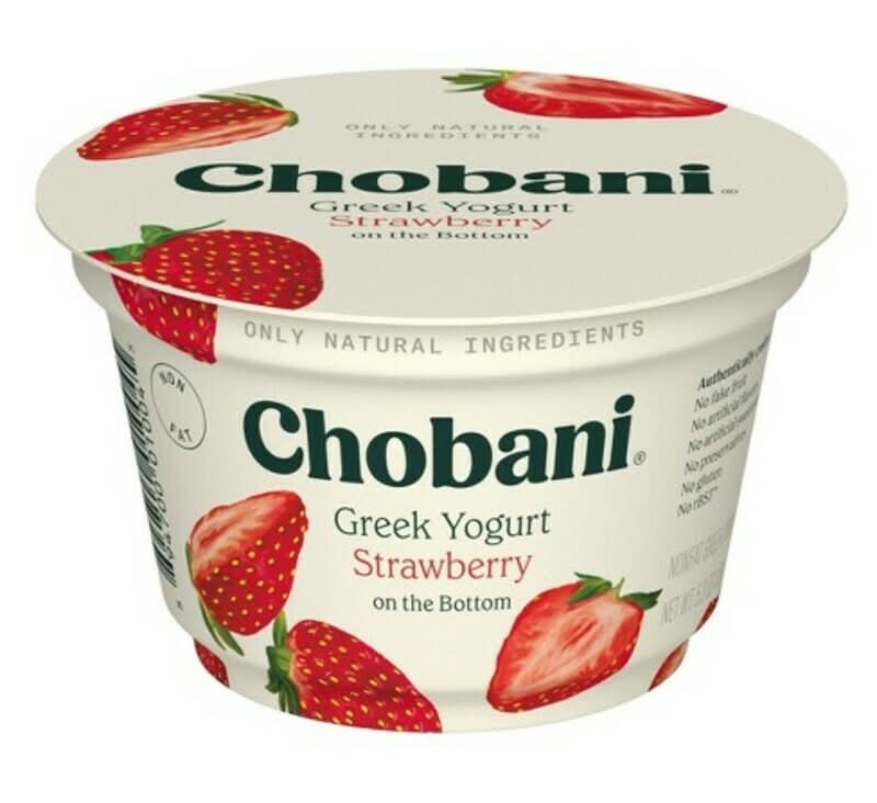Chobani Strawberry Nonfat Greek Yogurt 5.3oz