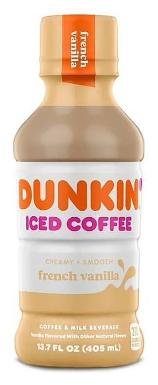 Dunkin Donuts Iced Coffee French Vanilla Bottle 13.7oz