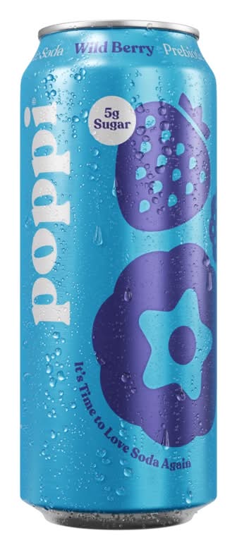 Poppi Wild Berry Prebiotic Soda 16oz