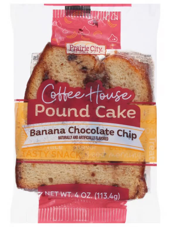 Prairie City Banana Chocolate Chip Pound Cake 4oz