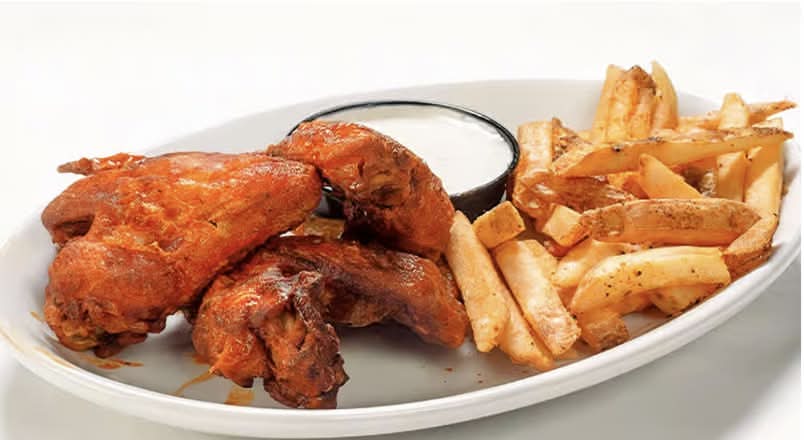 3 Jumbo Wings and Fries