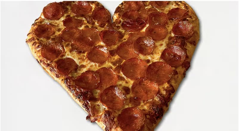 Heart-Shaped Pizza - Build Your Own