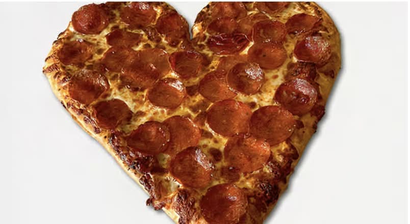 Heart Shaped Pizza