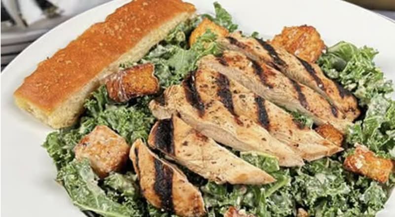Kale Caesar with Grilled Chicken