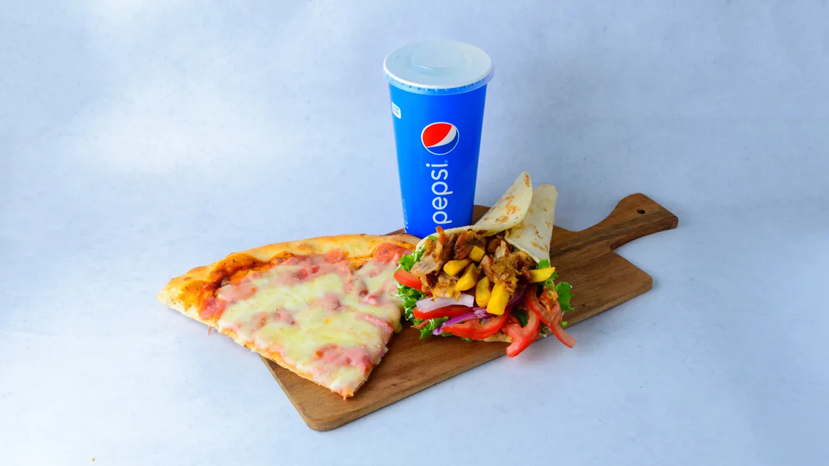 Mali gyros, parče pice, Coca Cola akcija