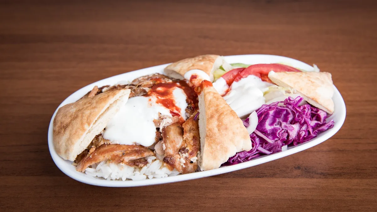 Kicsi gyros tál