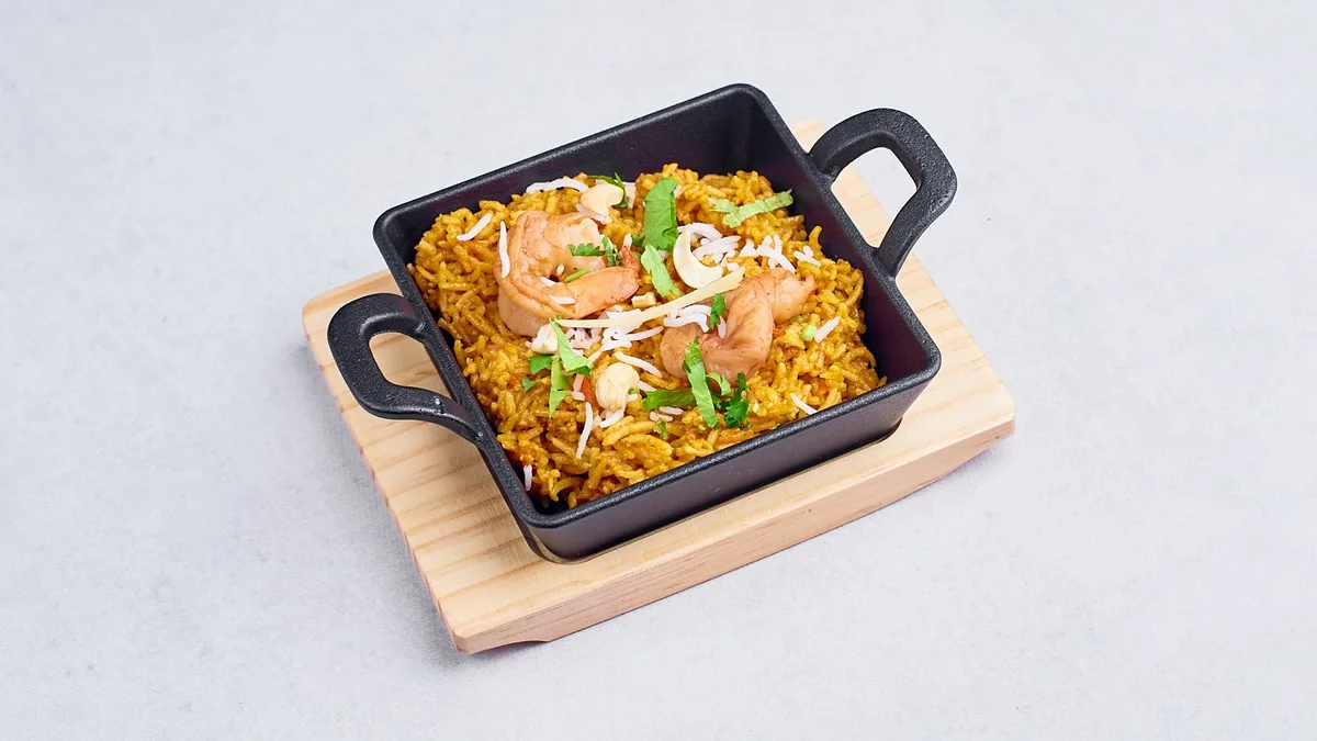 Biryani z krewetkami