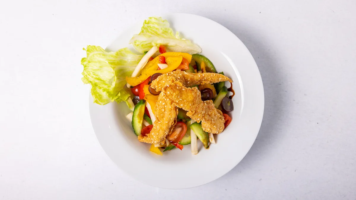 Salad ga tempura
