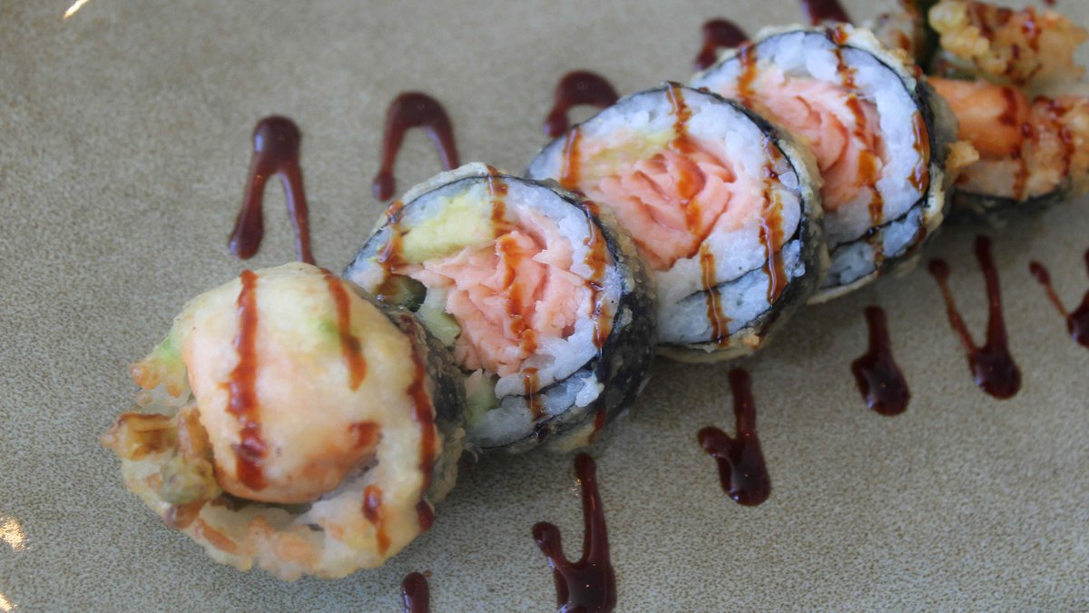 Futomaki crispy laks (5 stk.)