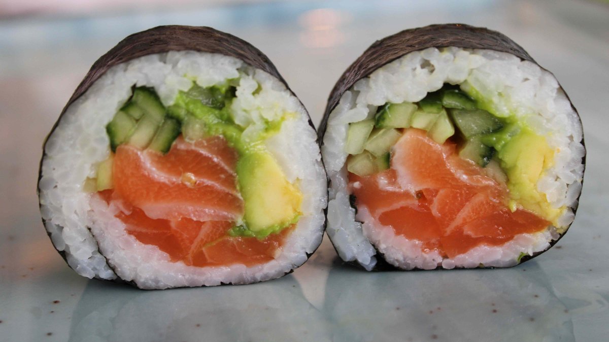 Futomaki laks (6 stk.)