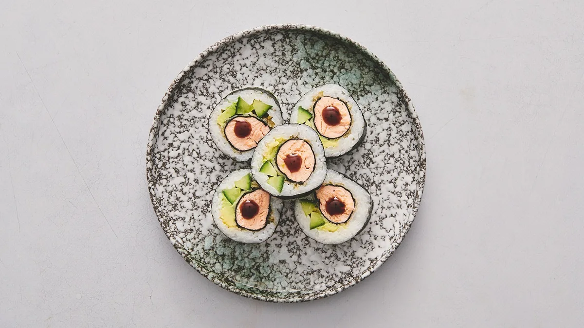 Futomaki Tempura laks (5 stk)