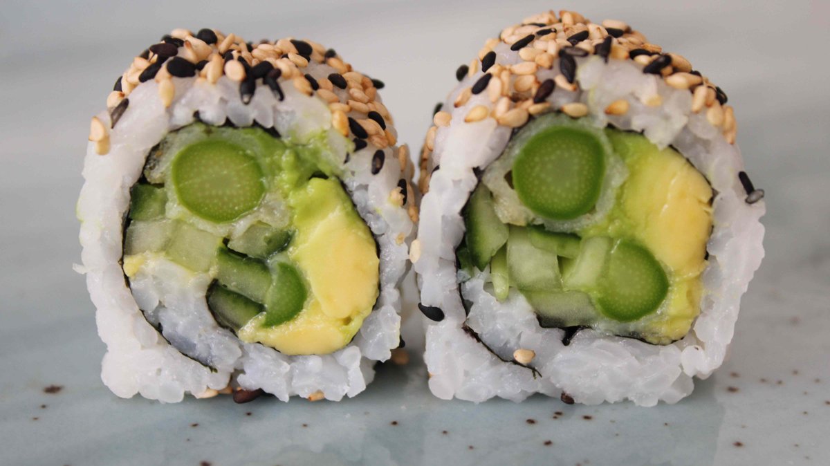 Uramaki crispy asparges (8 stk.)