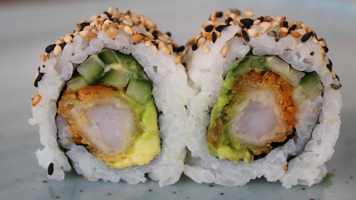 Uramaki crispy ebi (8 stk.)