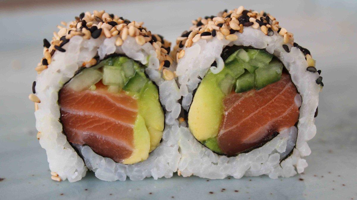Uramaki laks roll (8 stk.)