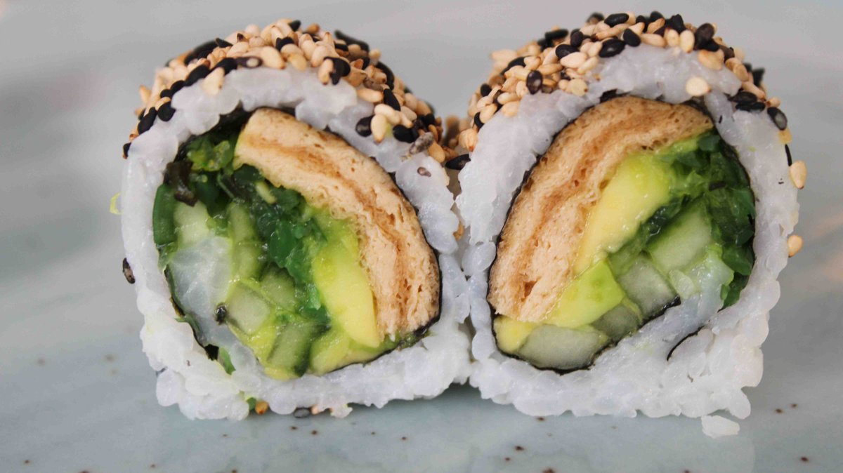 Uramaki vegetar roll (V) (8 stk.)