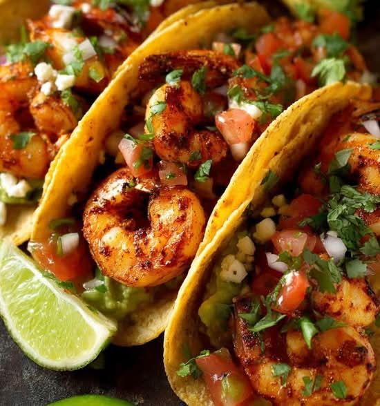 Camaron Enchilado Tacos