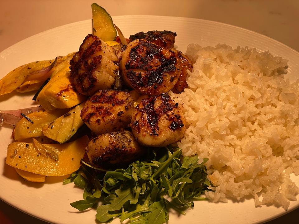 Simply Grilled Scallops