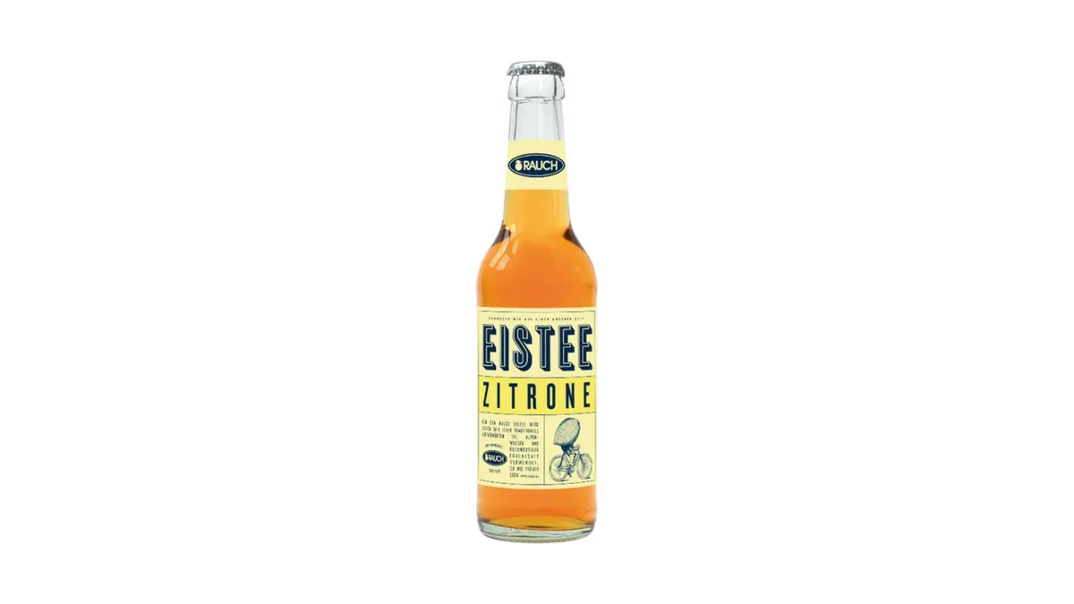 Rauch Eistee Zitrone Glasflasche 1,5l