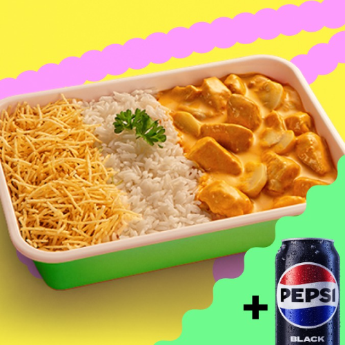 Estrogonofe de Frango Cremosoff + Bebida