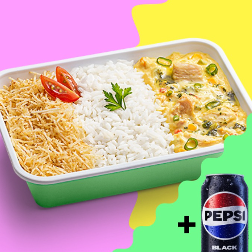 Fricassé de Frango Cremossé + Bebida