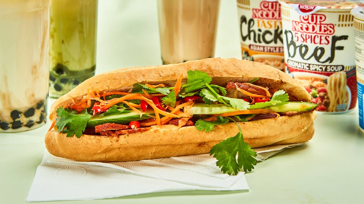 Svinekjøtt Banh-Mi (Baguette)