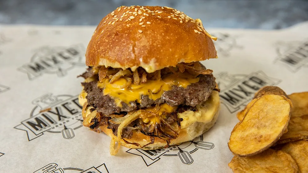 Oklahoma onion smash burger double